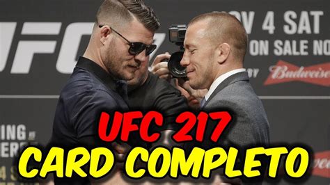 ufc 217 card